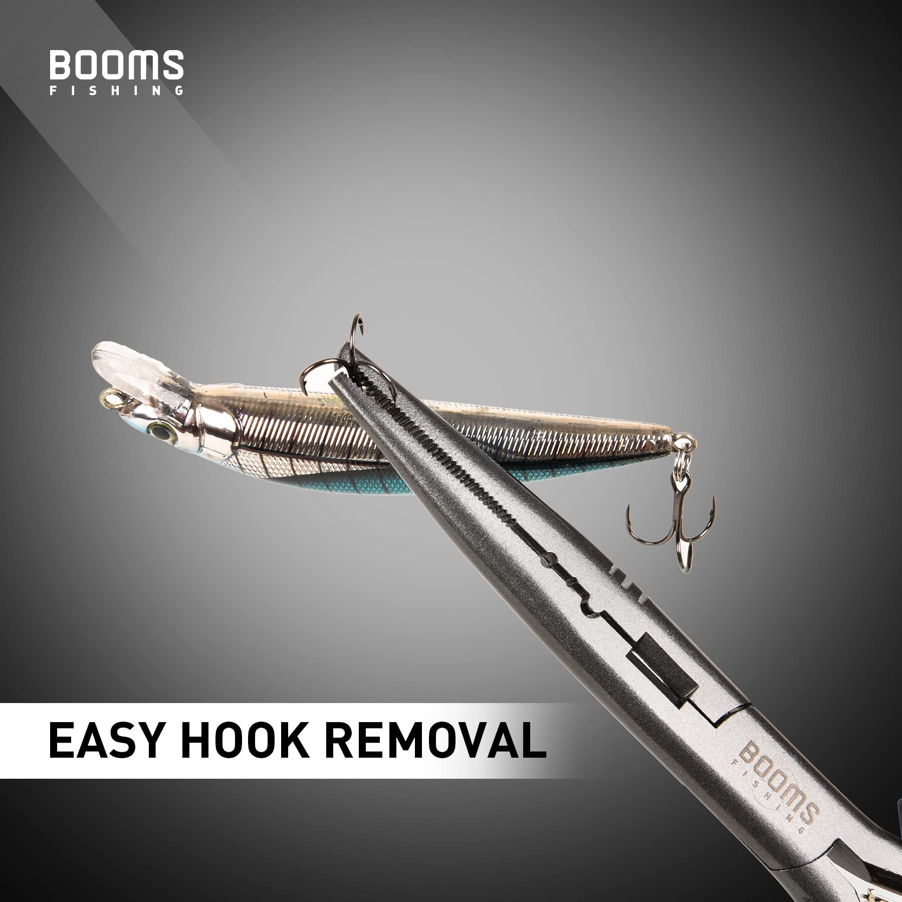 Retractable lanyard and molded sheath included with Booms F03