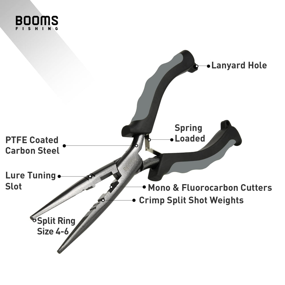 Split shot crimper on Booms F03 needle-nose pliers