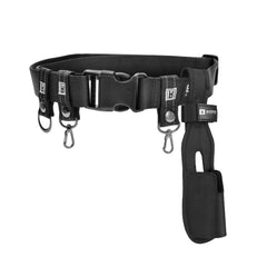 Front view of Booms Fishing FB2 Wade Belt with rod holder