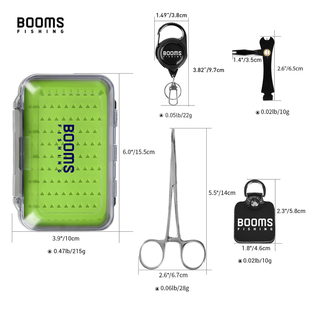 All-in-one Booms FF2 fly fishing gear kit ready for use