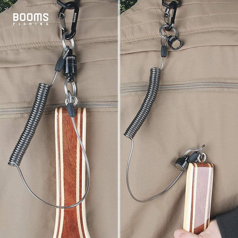Tippet spool holder mounted on a pack or vest