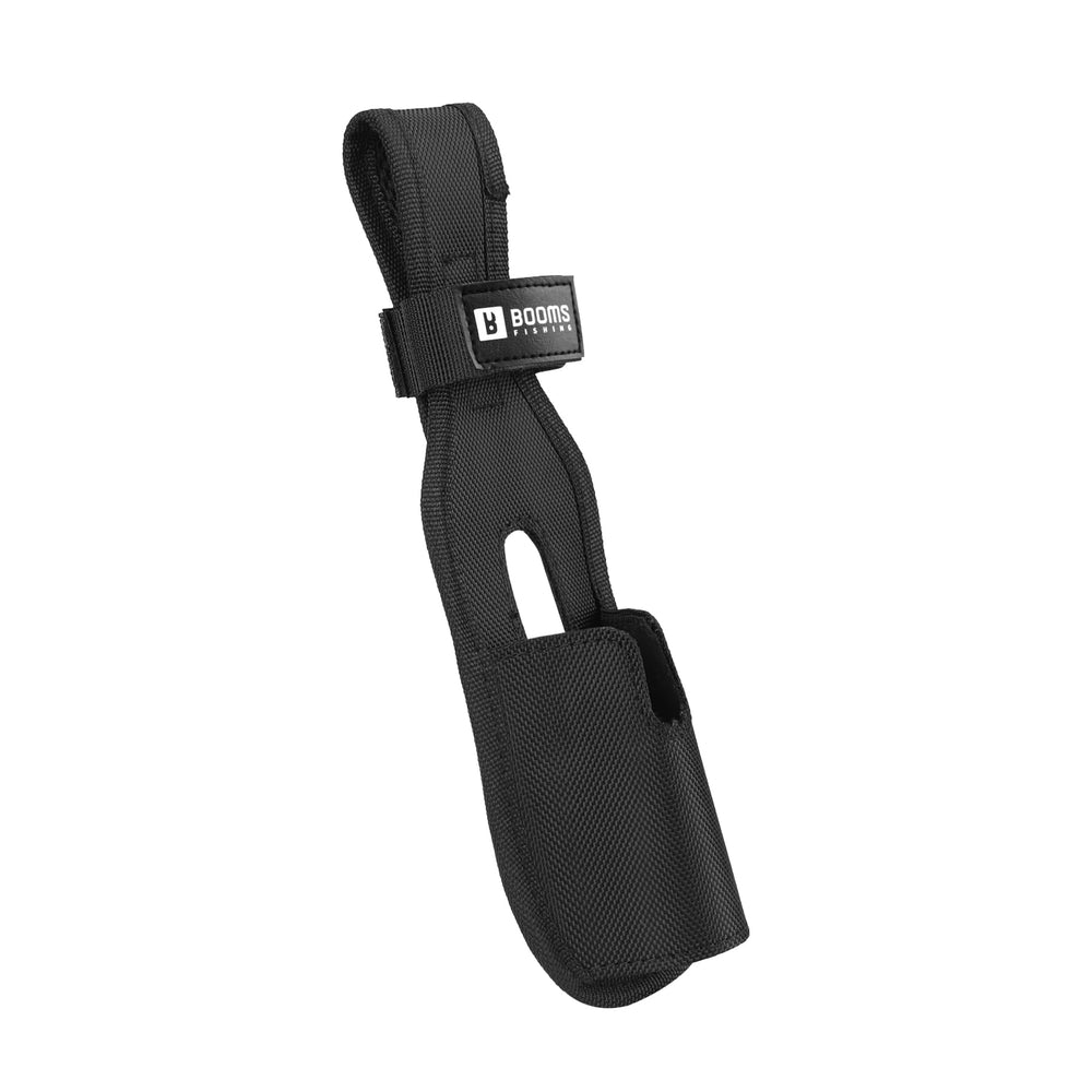 Booms Fishing P04 Rod Holder Nylon Sheath attached to fishing belt