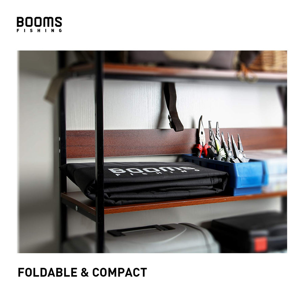 Booms Fishing PB1 compact travel bag fits in luggage or car trunk