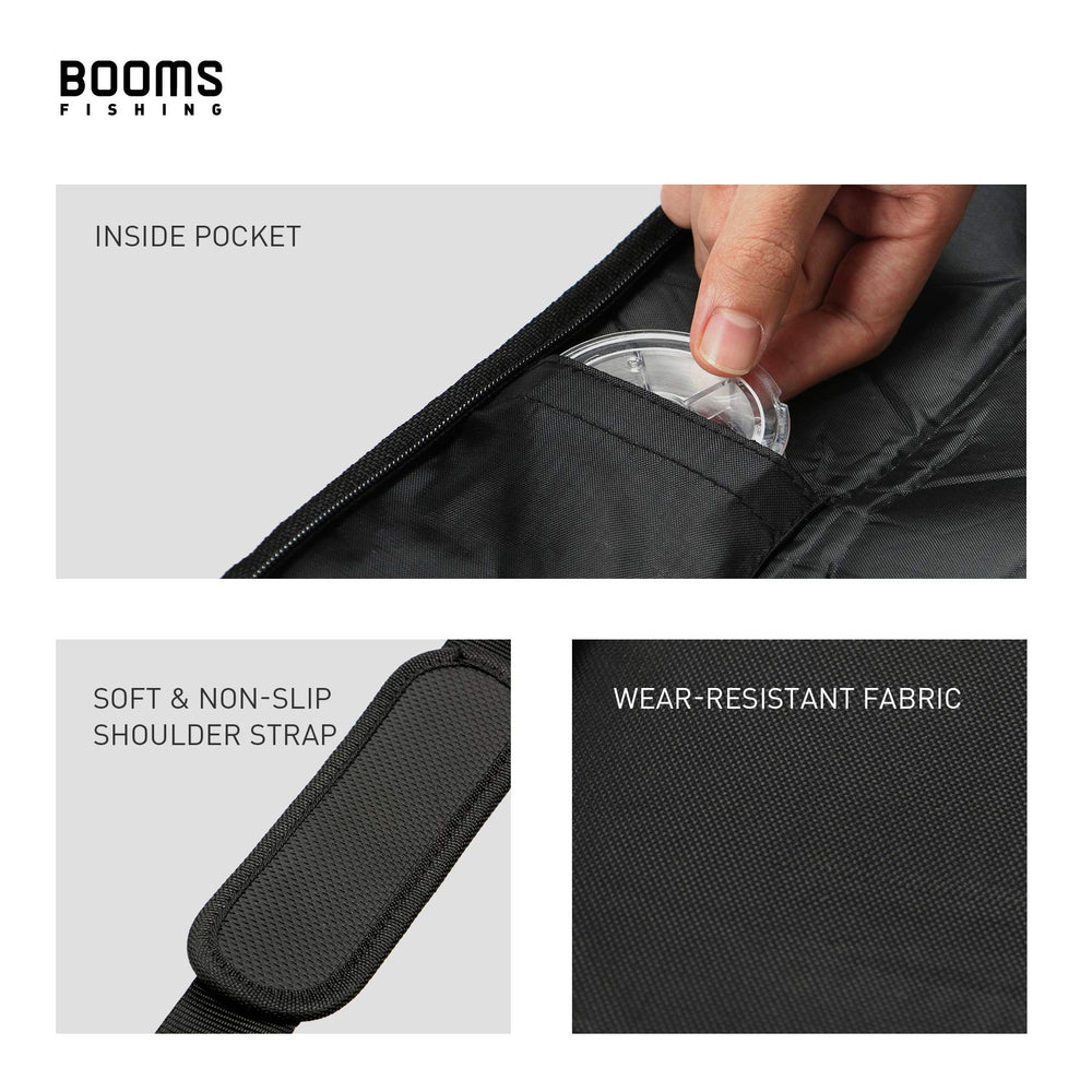 Booms Fishing PB1 soft waterproof fabric protects gear from moisture