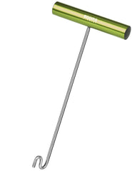 Booms Fishing R08 green hook remover close-up - front view