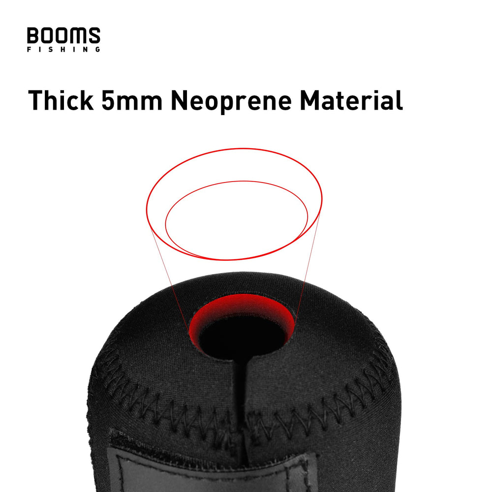 Large size Booms RC1 reel cover dimensions 3.9 in W x 3.3 in D