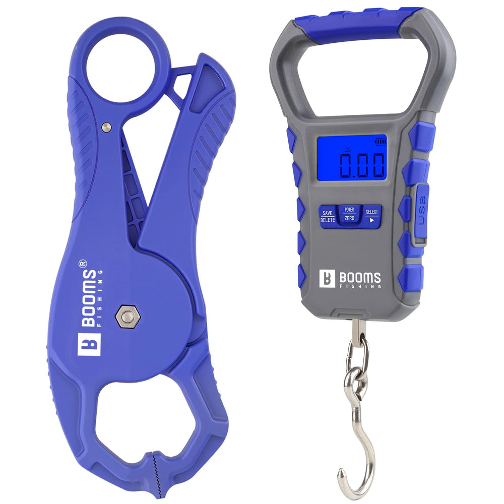 Booms Fishing Scale with Lip Gripper front view