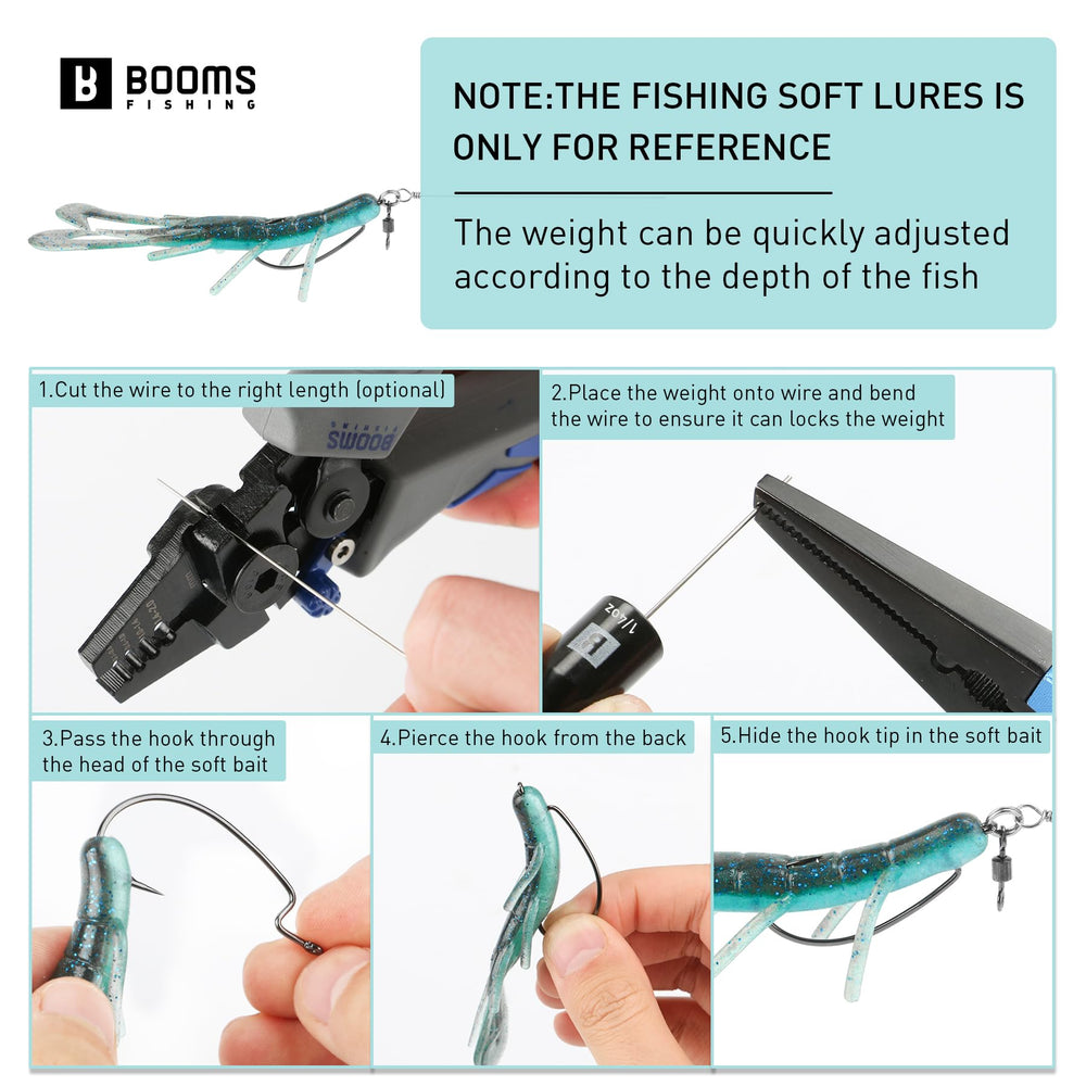 Booms Fishing TR1 Tokyo Rig – 4-Pack 1/4oz Pre-Rigged Bass Rig – Canada ...