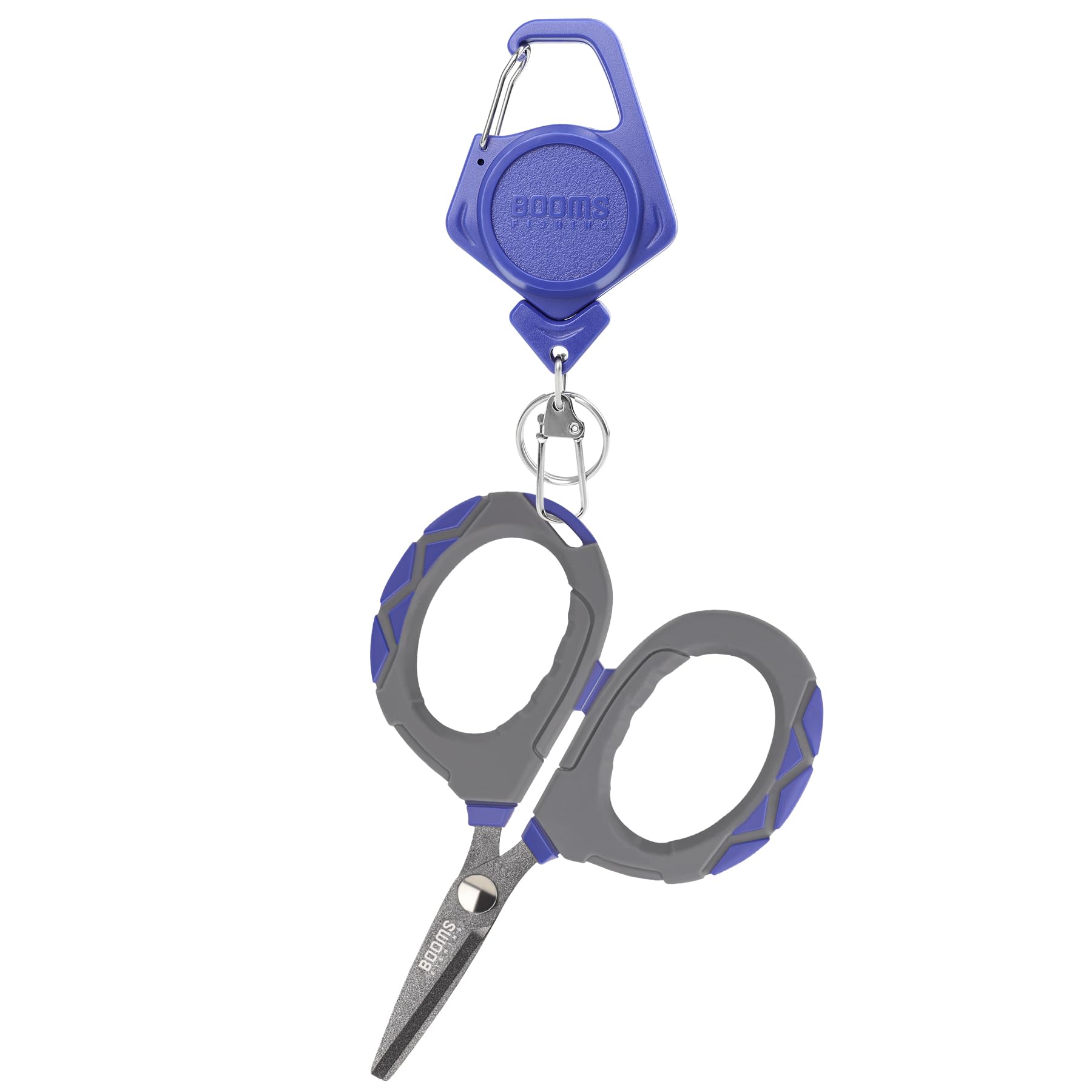 Booms Fishing XW01 4.1 Inch Braided Line Scissors with micro-serrated blades