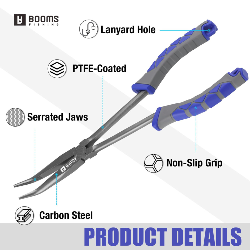 Soft-grip handles for comfort on Booms XW11 pliers