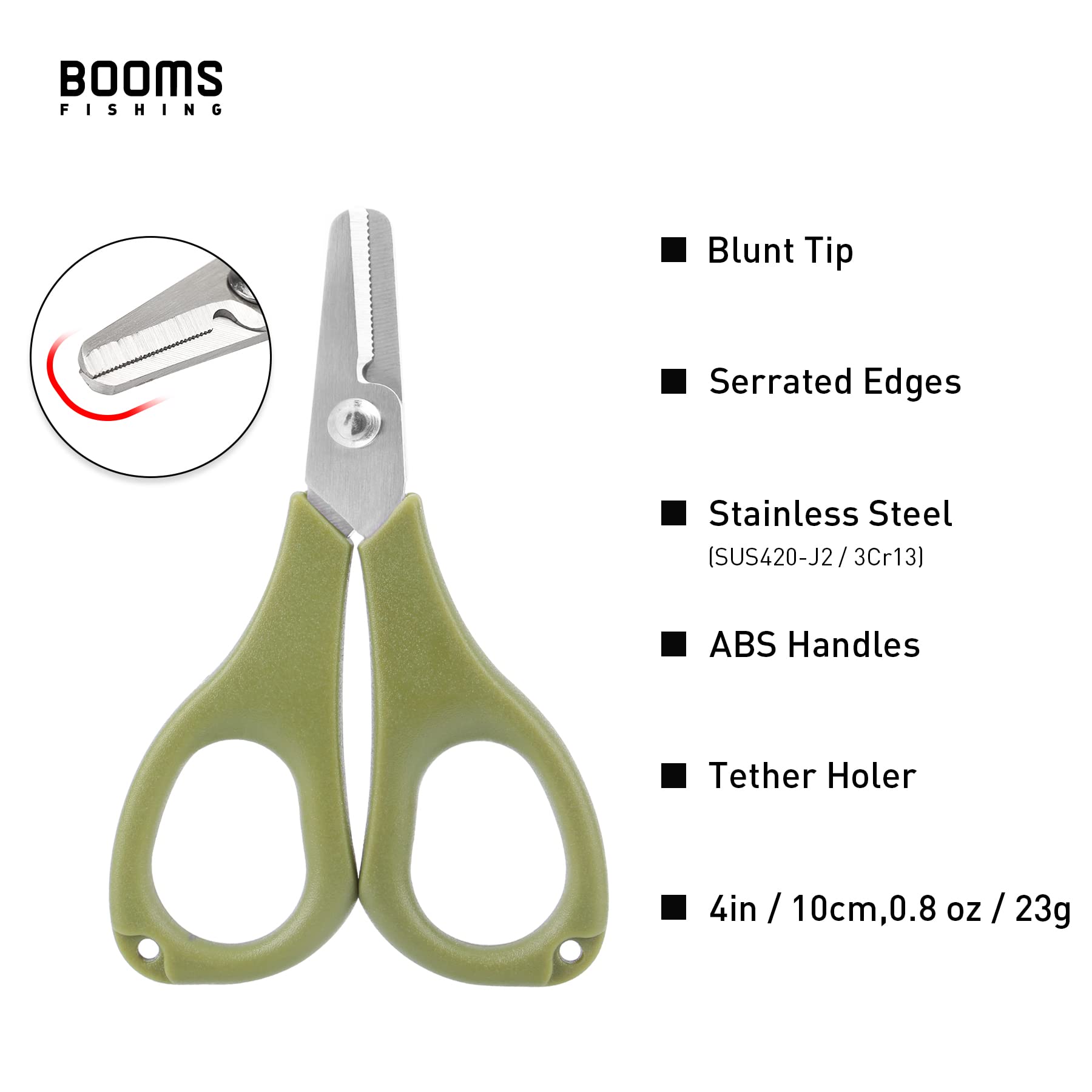 Compact 3.9-inch fishing line cutter in pocket-sized design