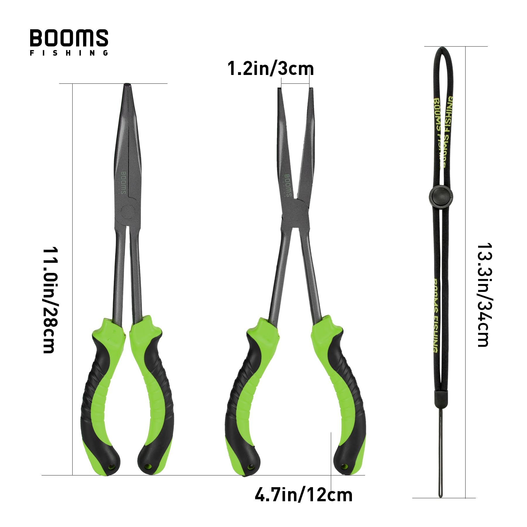 Booms Fishing F05 hook remover displayed with protective grip