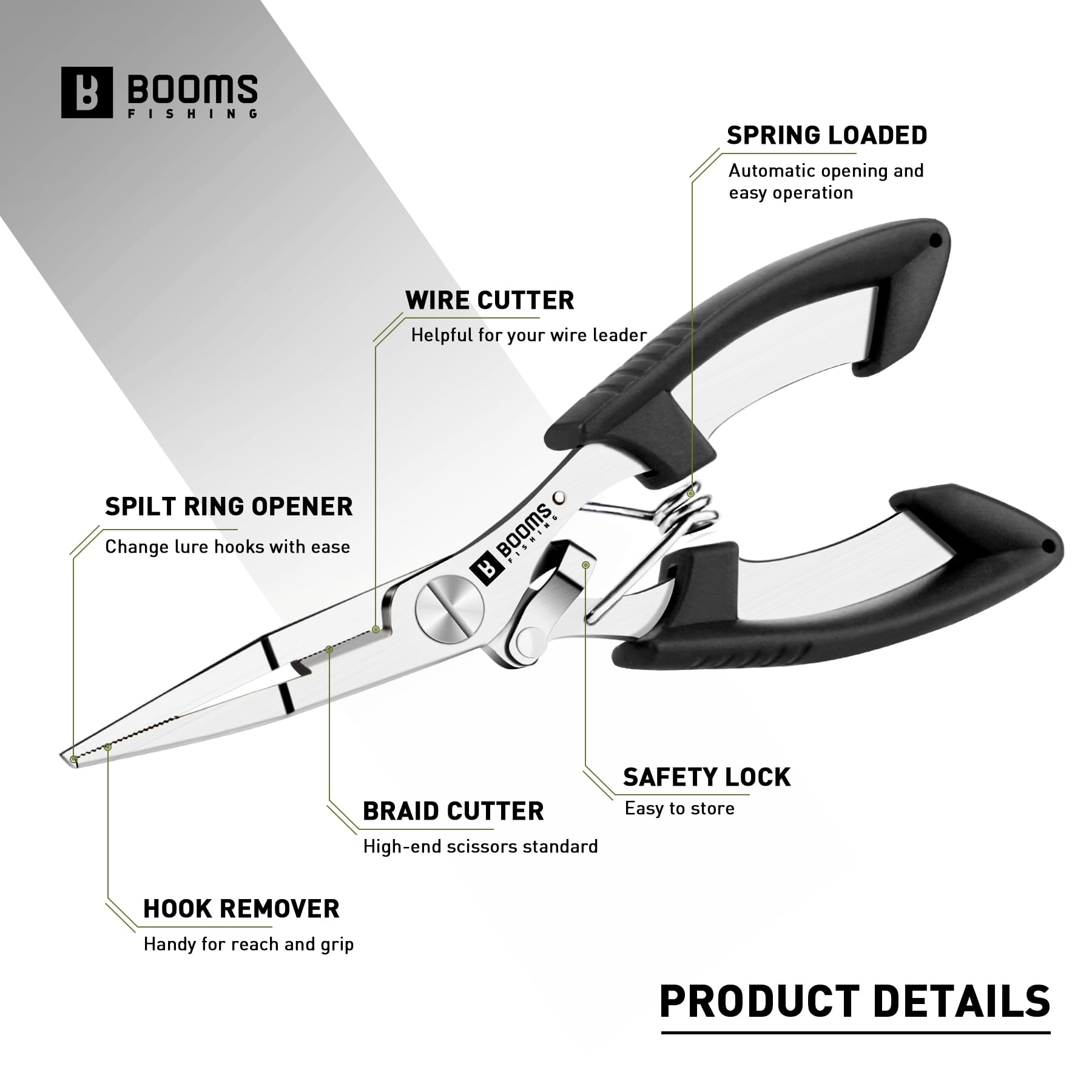 Safety coiled lanyard included with pliers