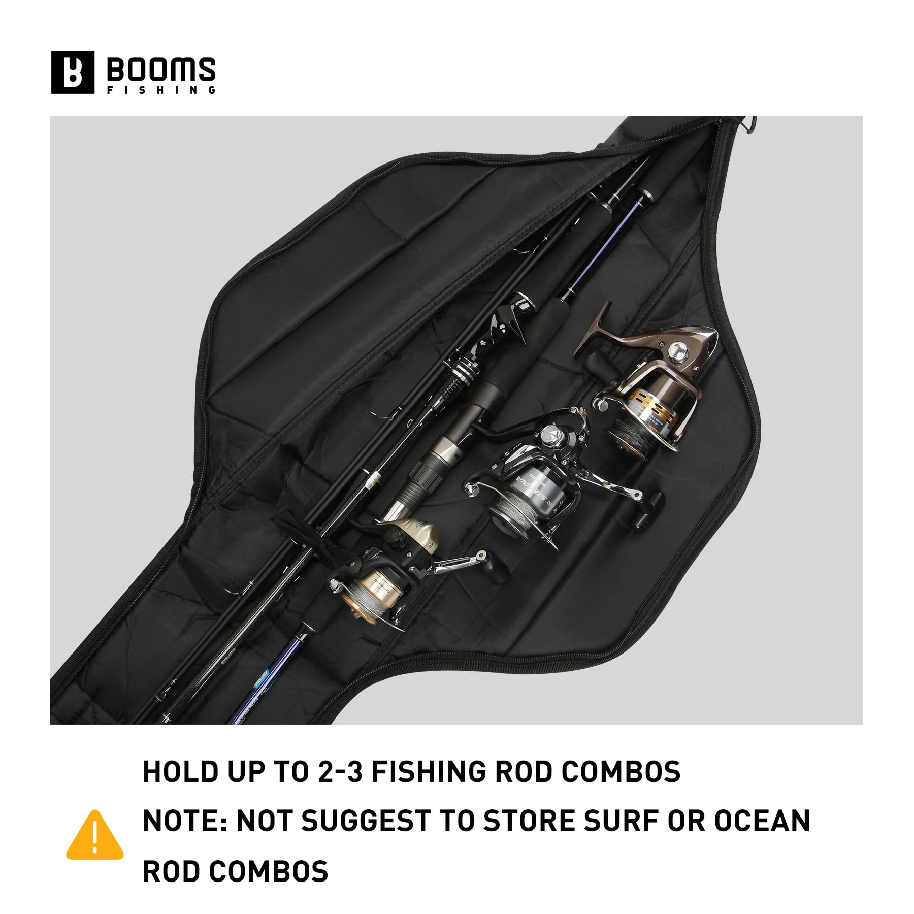 Interior cushioning foam and rod securing straps