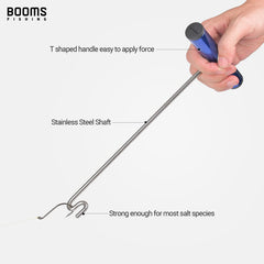 Two-curve design Booms R08 dehooker removing an embedded hook