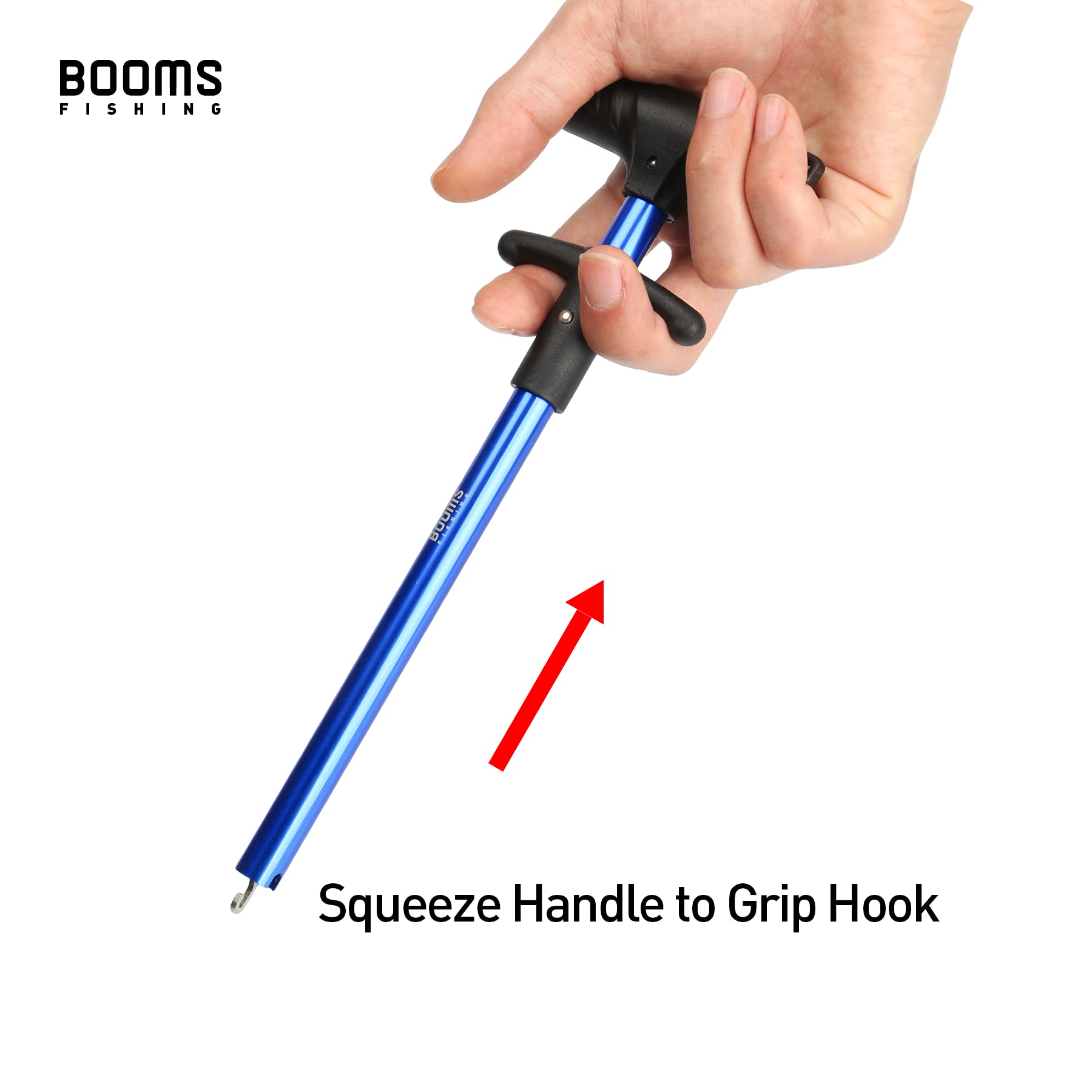 Hook removal tool extracting a deeply swallowed hook