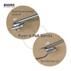 Two-curve design for pushing hooks off