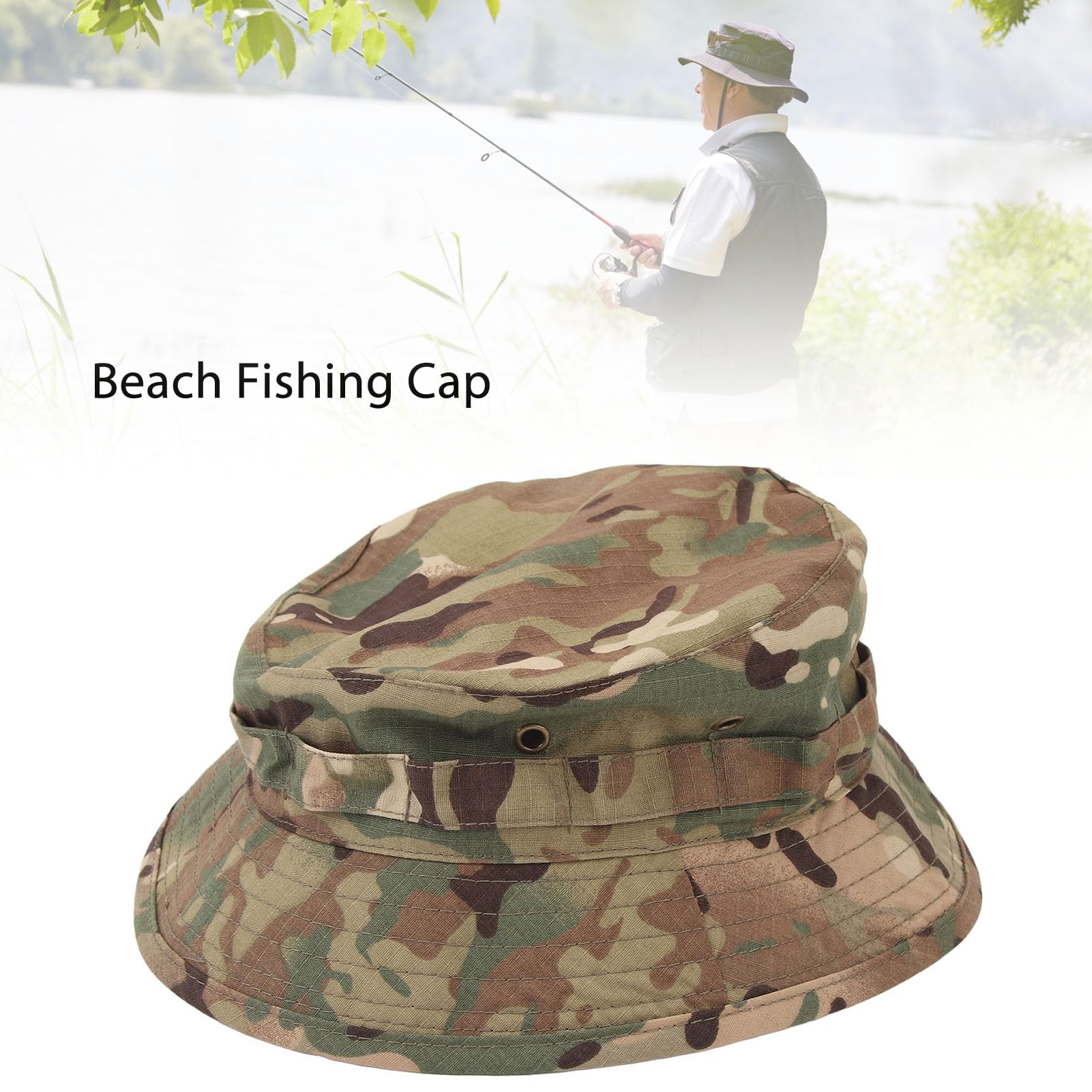 Adjustable drawstring and buckle on Boonie hat
