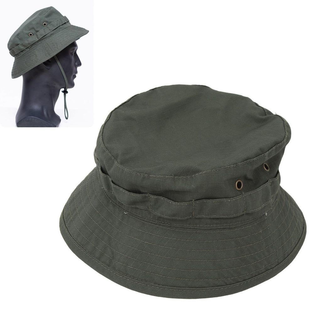 Person wearing Boonie Hat during fishing trip