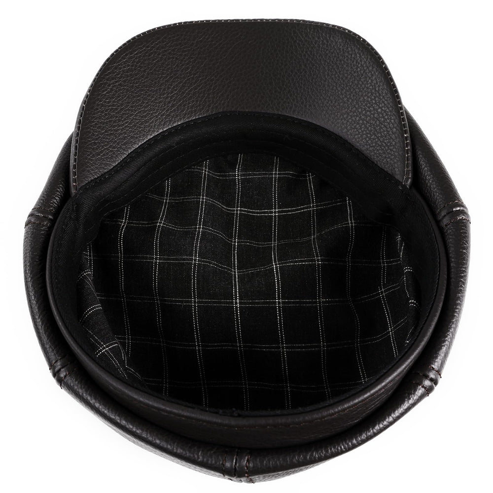 BOONJOVIA newsboy cap patina-ready leather ready to age gracefully.