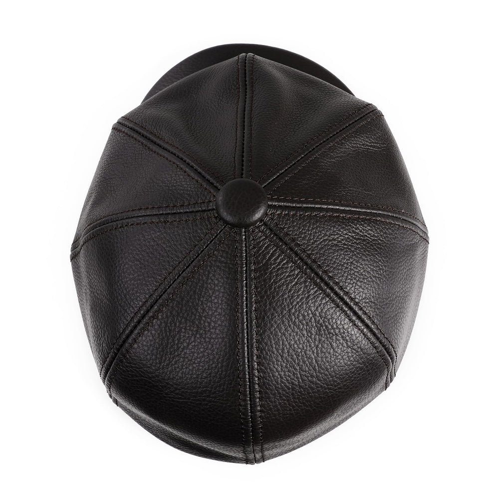 BOONJOVIA newsboy cap stitching detail highlights durable construction.