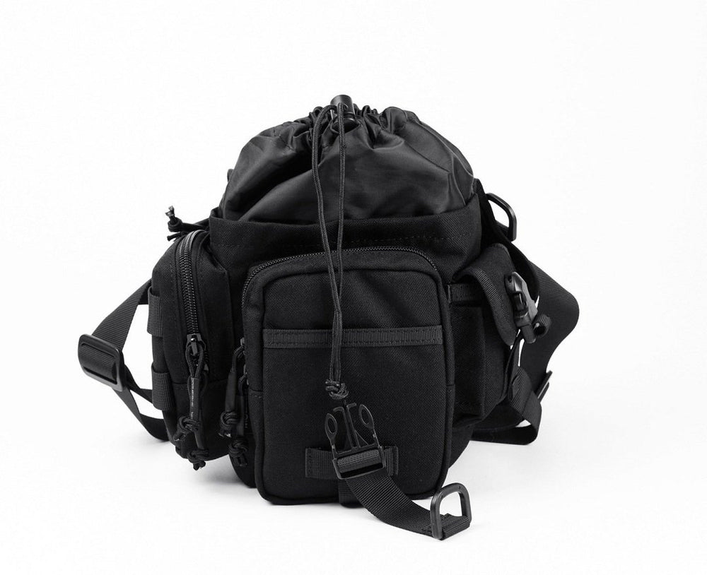 BootKitchenTan drop leg bag fabric detail showcasing 1000D Cordura durability.