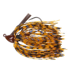 Booyah Baby Boo Jig Brown PB&J, 5/16 oz, ideal for brush piles and grassbeds.