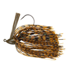 Booyah Boo Jig Green Pumpkin with weed guard for brush and grass cover.