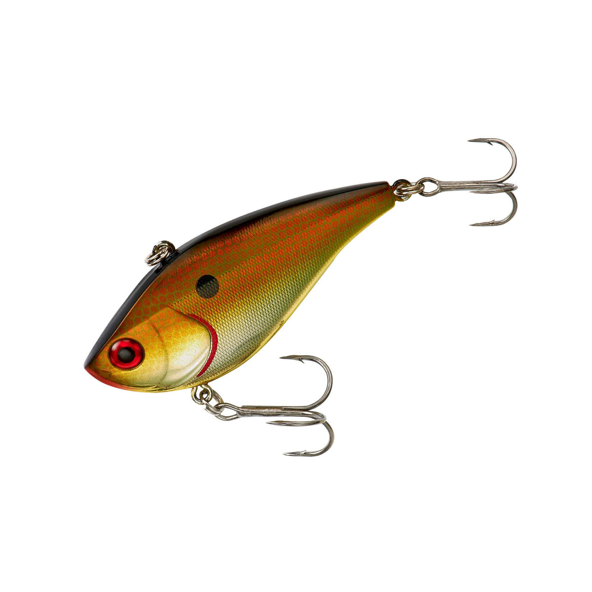 Booyah Copper Shiner Hard Knocker lipless crankbait ready for long casts and aggressive strikes.