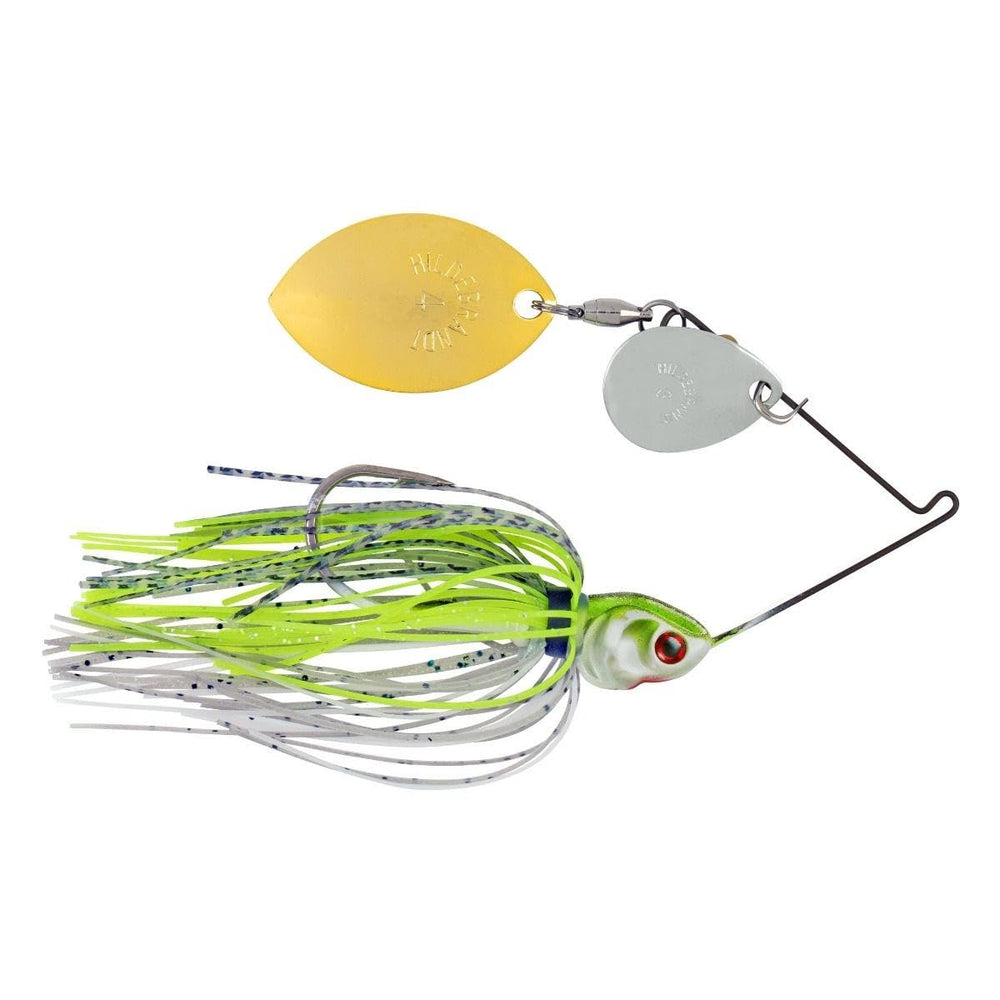 Booyah Covert Finesse spinnerbait with Oklahoma/Colorado blades for clear and stained water fishing advantages