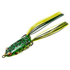 Booyah Pad Crasher Jr topwater lure in leopard frog for aggressive bass bites