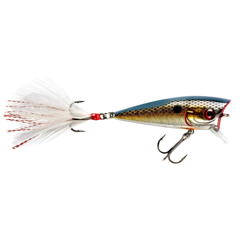 Booyah Prank-Flashy Momma topwater popper for surface action and bites.