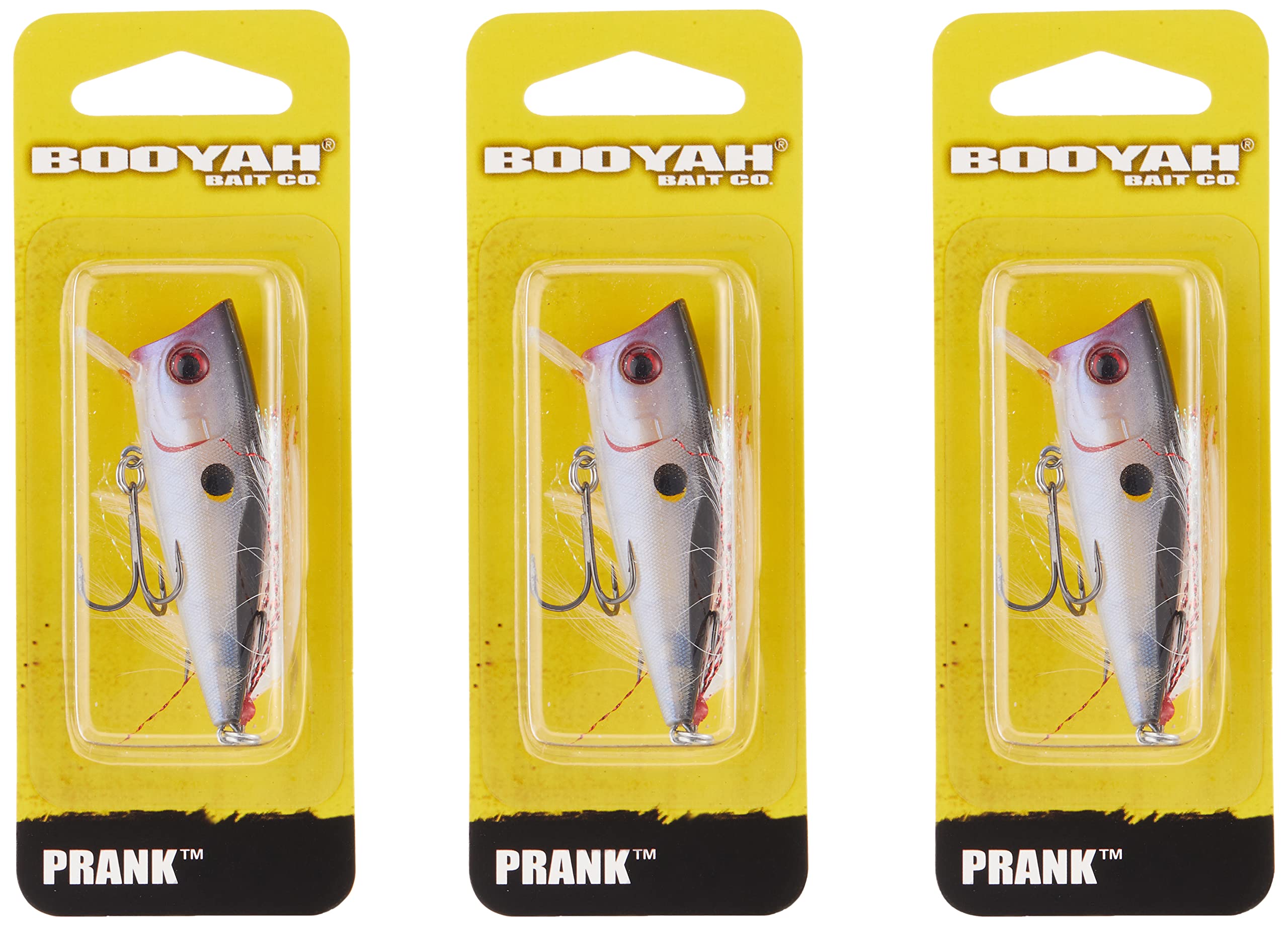 Booyah Prank topwater popper demonstrates water-spitting action for surface strikes.