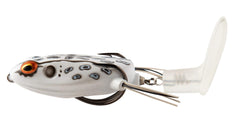 Booyah ToadRunner Jr Albino Frog 3in side action view for fishing through thick cover