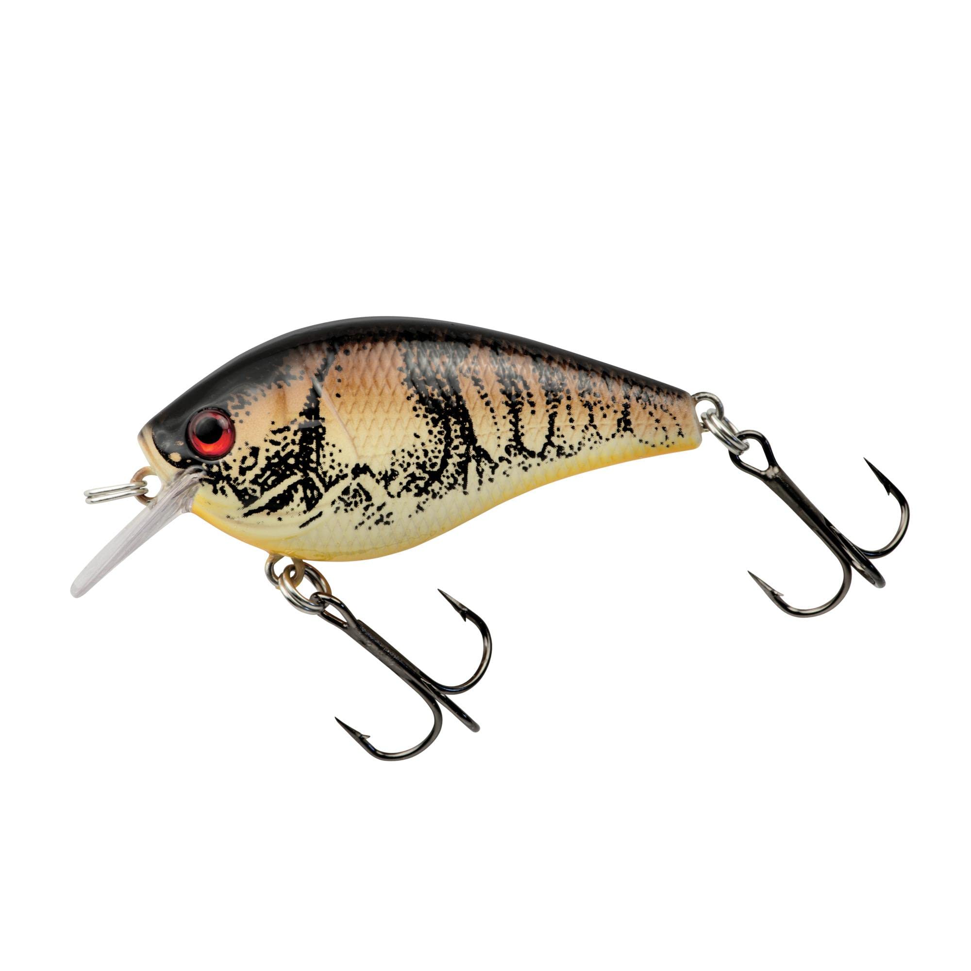 Booyah XCS1 Crawdad front view highlighting silent square lip for shallow bass.