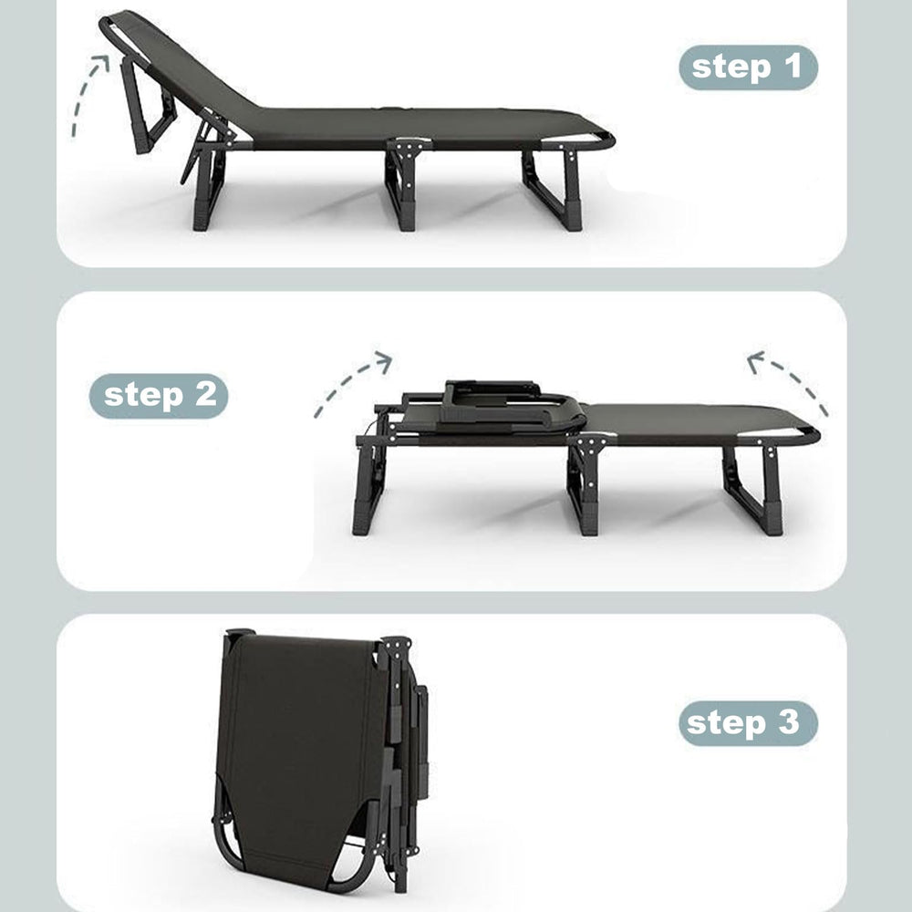 Bop cot designed for outdoor relaxation on pool, patio, or deck.