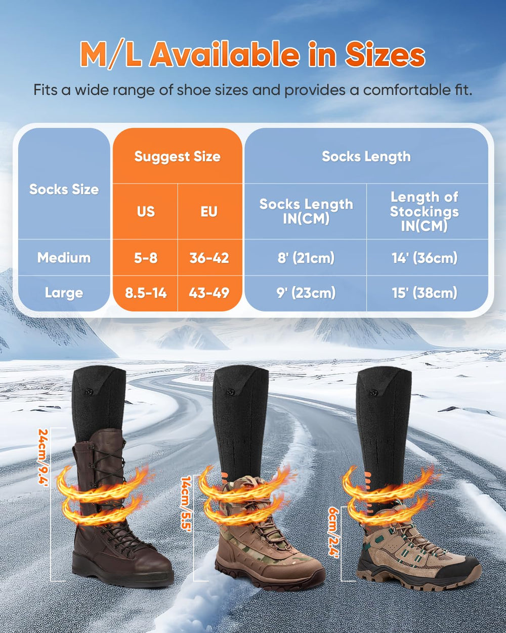 Bopoid heated socks gift-packaging emphasizes a thoughtful stocking stuffer idea.