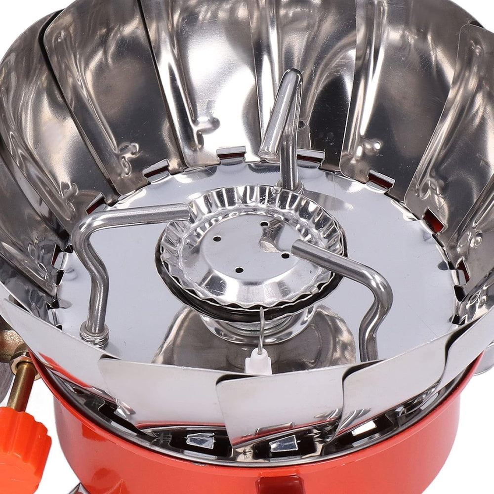 BORD ABSTRACT lightweight stove weighs under one pound for easy packing.
