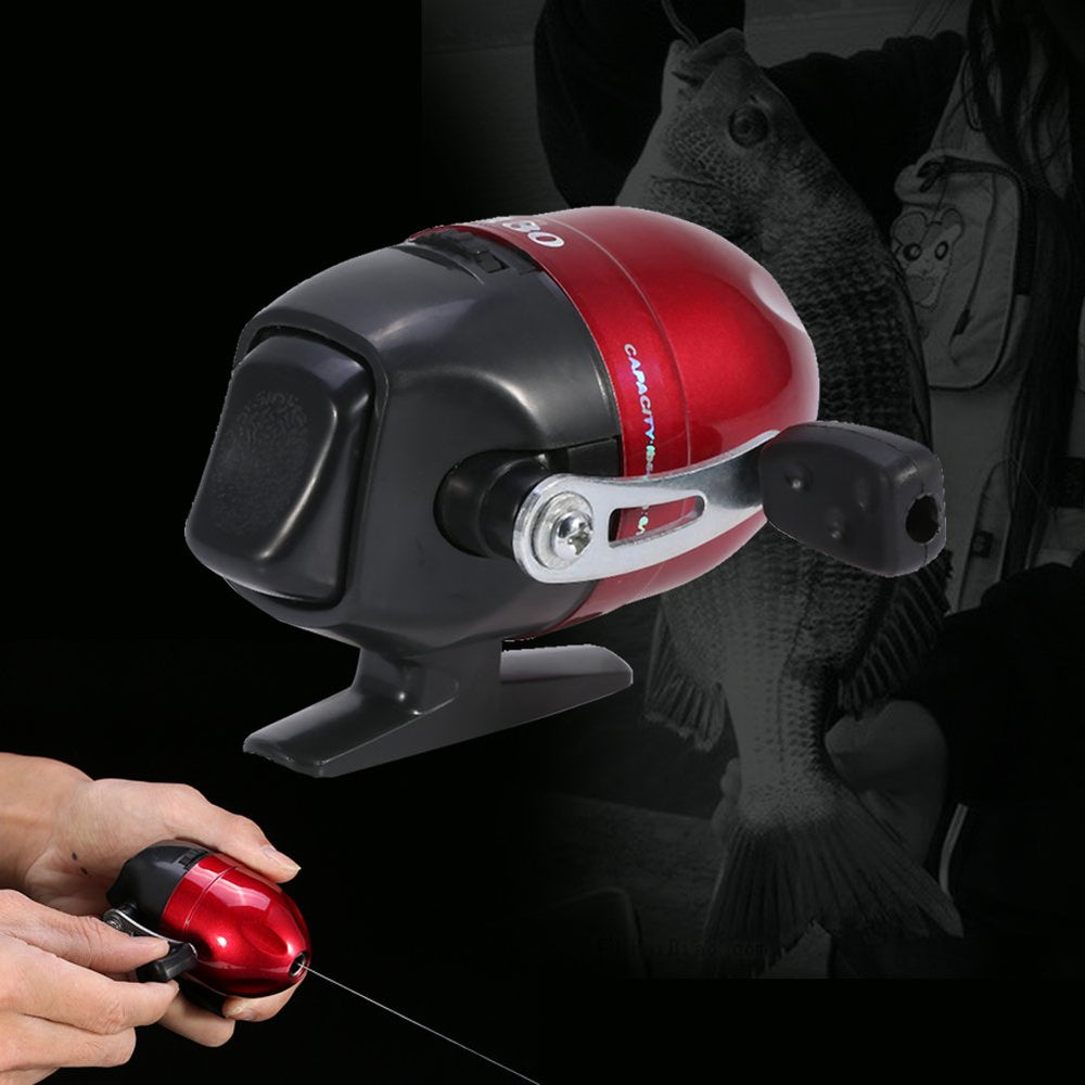 BORDSTRACT thumb-button action reel, smooth casting with one-handed control.