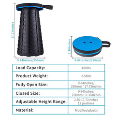 Boreeman folding stool with carrying strap enables easy outdoor transport.