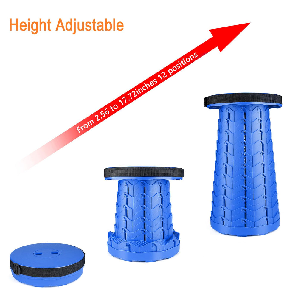 Boreeman folding stool carry-strap shows convenient transport during outdoor activities.