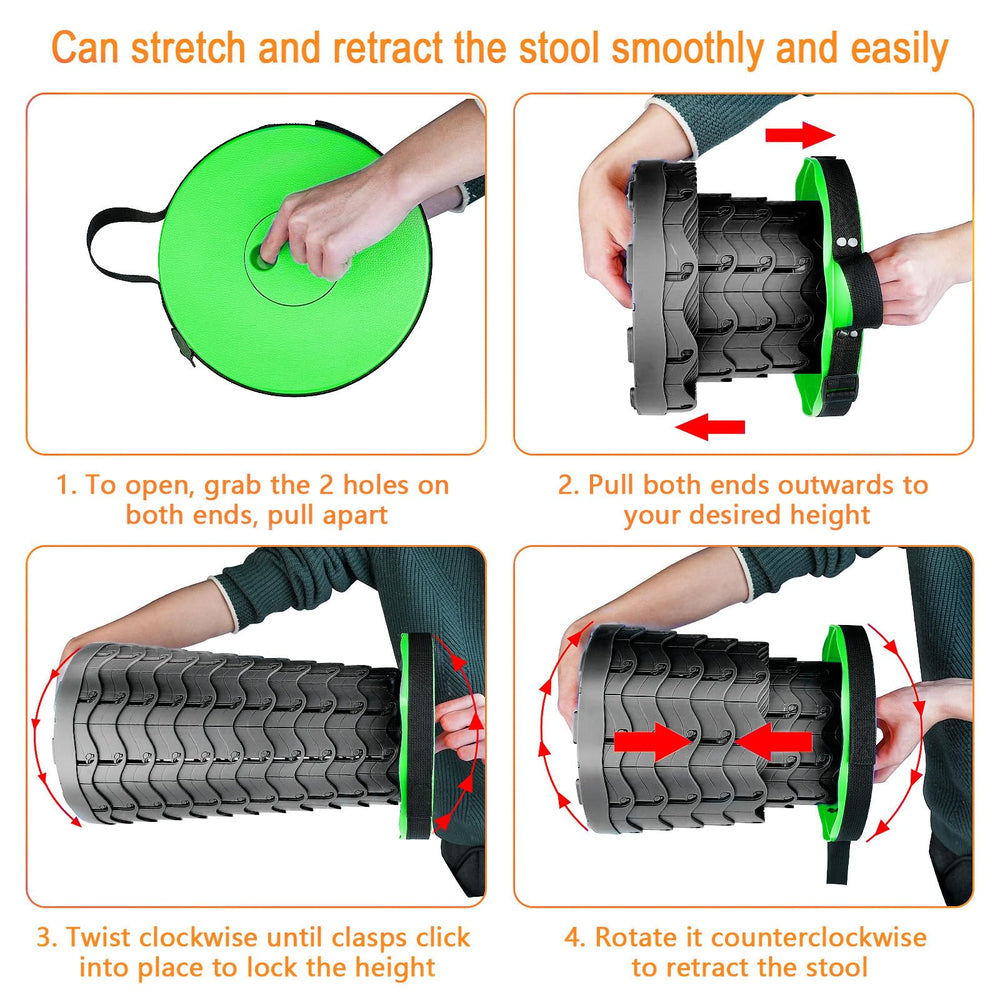 Boreeman stool side reinforcement highlights enhanced tilt resistance.