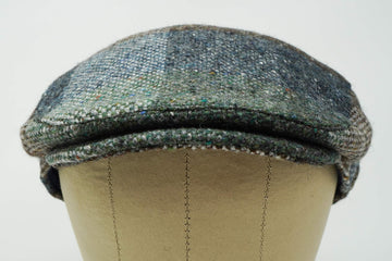 Inner elastic detail of Galway Patchwork cap shows snug, adjustable comfort.