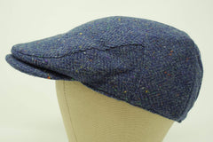 Borges & Scott Galway tweed cap side profile highlighting secure elastic fit for comfort