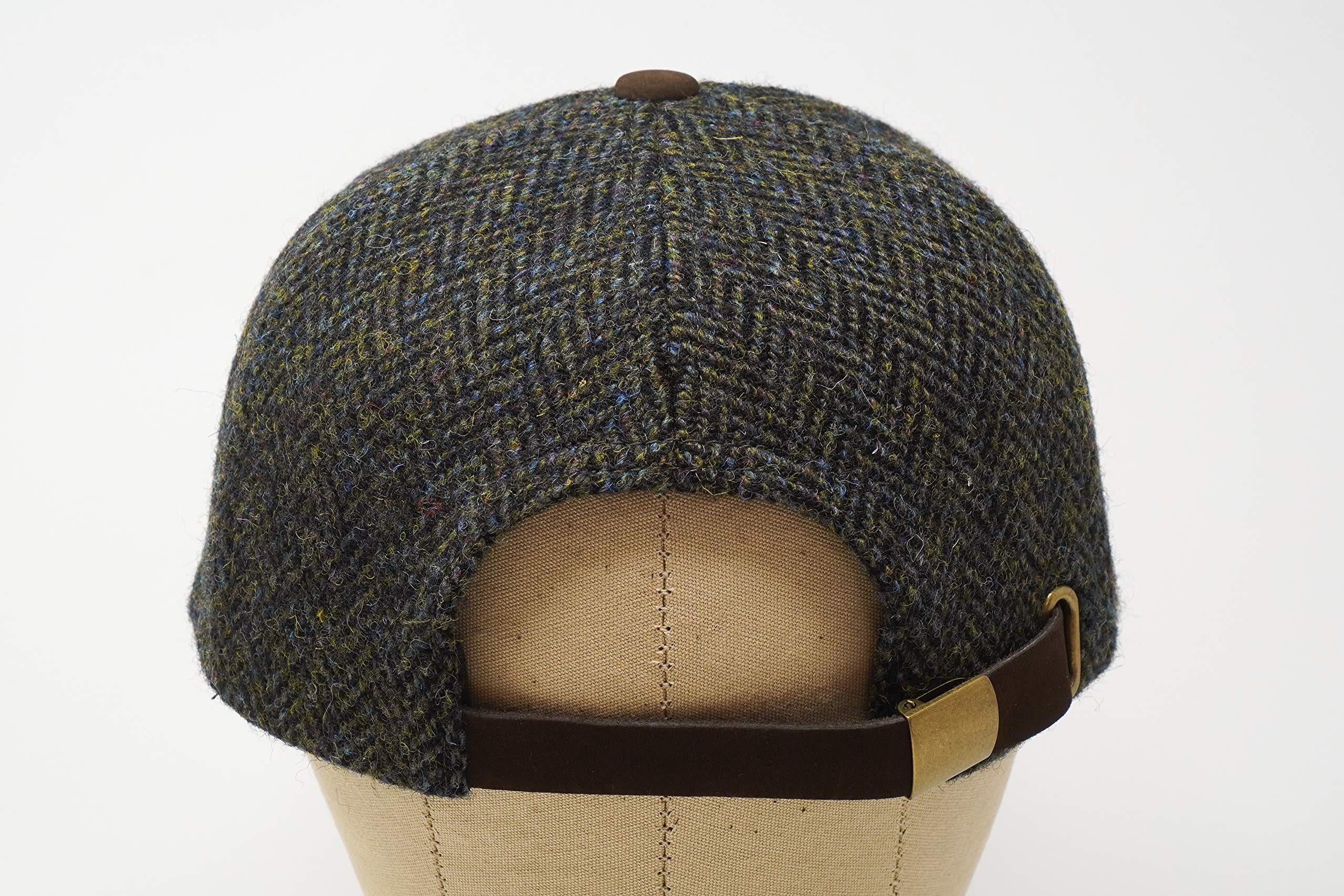 Munro in ivy green herringbone fabric detail for refined outdoors wear by Borges & Scott.