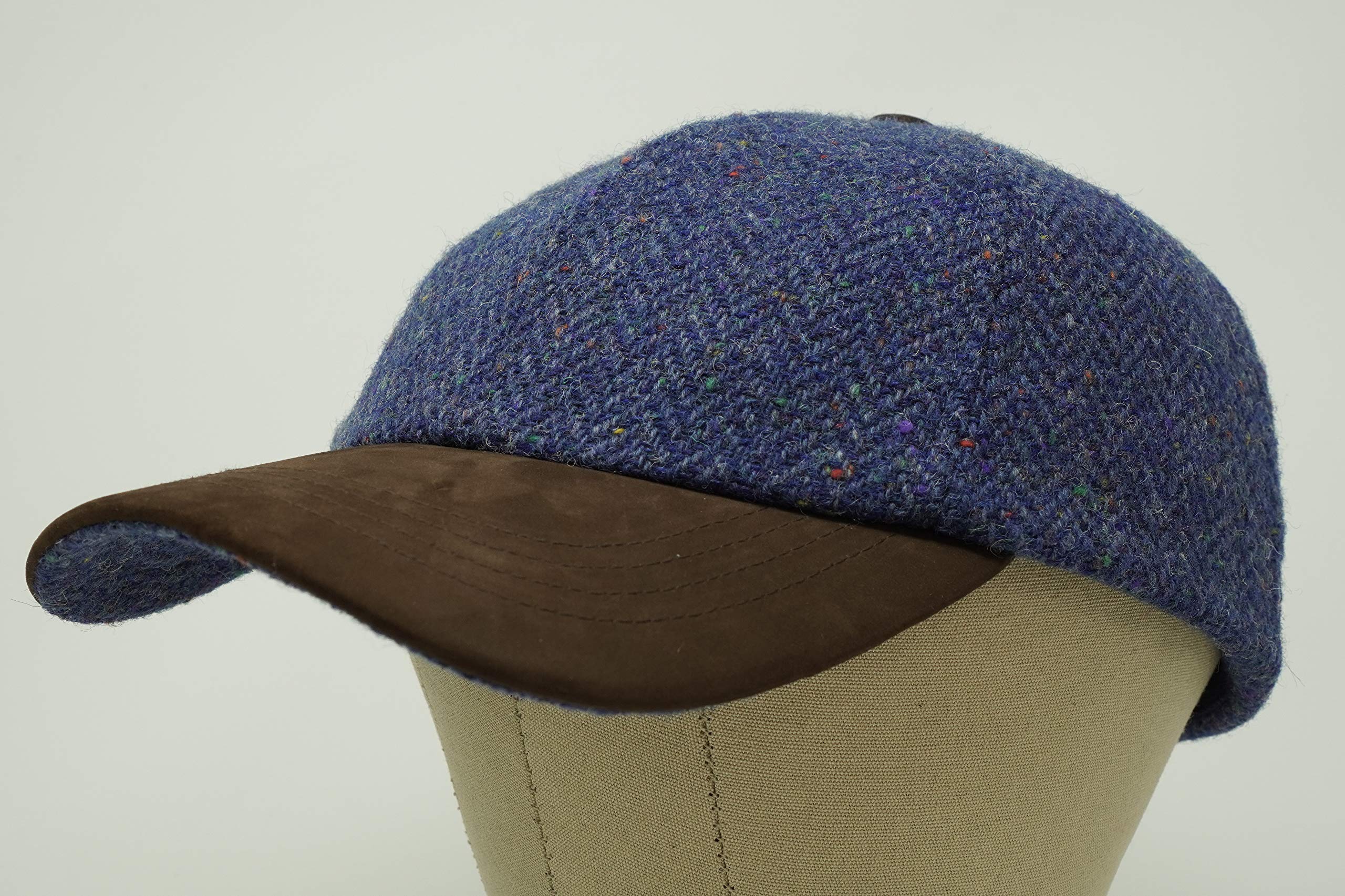 Borges and Scott The Sligo cap nubuck peak close-up reveals premium detail.