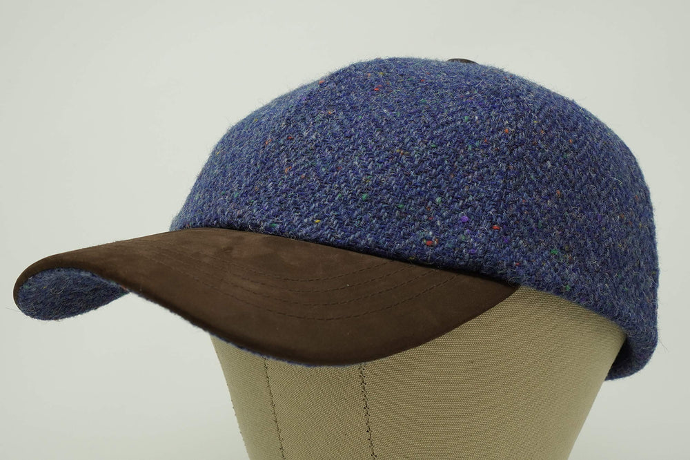 Borges and Scott The Sligo cap nubuck peak close-up reveals premium detail.