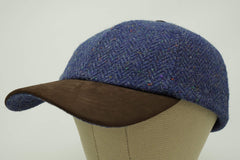 Borges and Scott The Sligo cap nubuck peak close-up reveals premium detail.