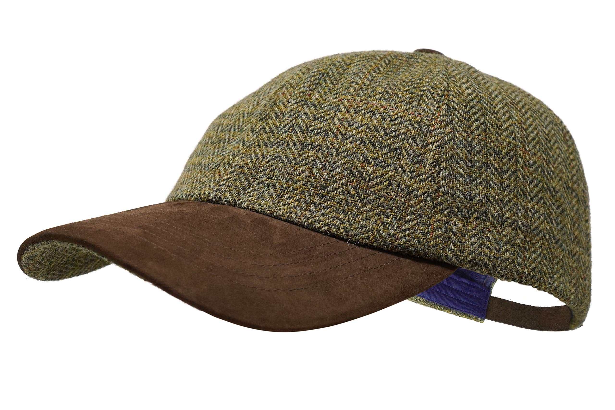 Borges & Scott Sligo cap with tweed and nubuck peak for outdoor durability.
