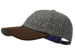 Front view of Borges & Scott The Sligo cap for versatile everyday wear with Irish tweed.